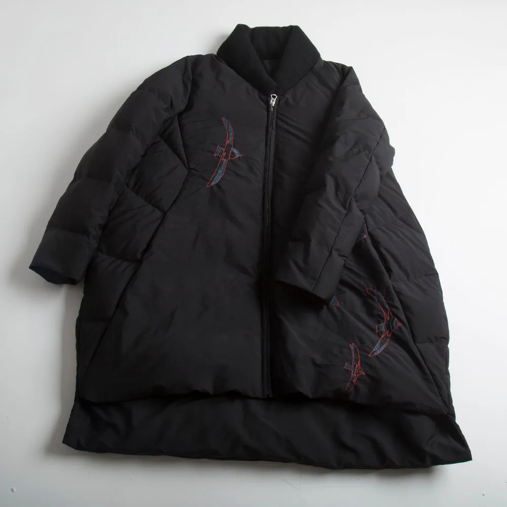 New-Autumn-and-Winter-Fashion-Real-Fur-Collar-Lace-Embroidery-Woolen-Coat-Slim-Outwear-Ultra-Long (1)
