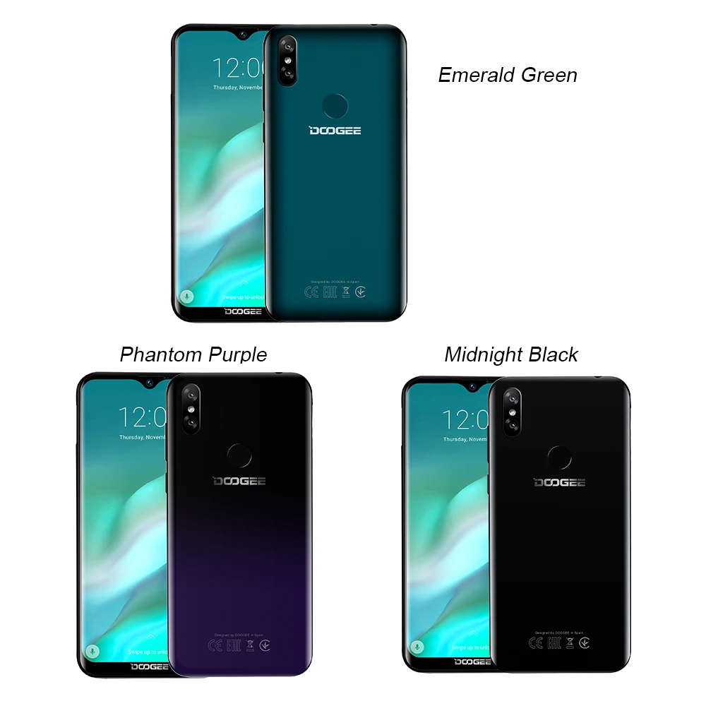 DOOGEE Y8 смартфон с 6 1 дюймовым дисплеем процессором MTK6739 ОЗУ 3 ГБ ПЗУ 32 16 3400 мАч 8 Мп