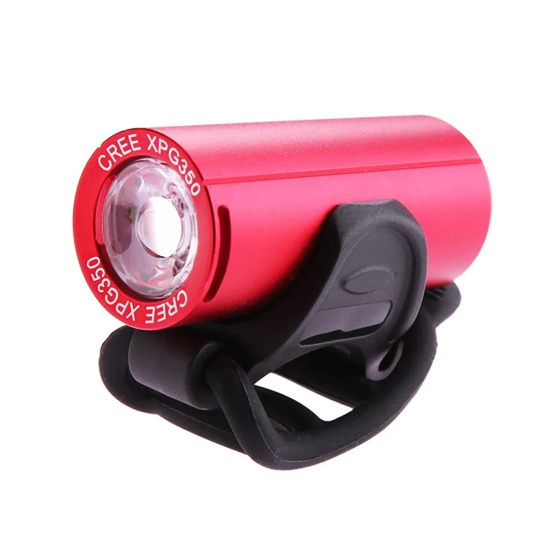 350 Lumens Waterproof USB Rechargeable MTB Front Light Bike XPG LED Headlight Built-In Battery Flashlight Bicycle Accessories