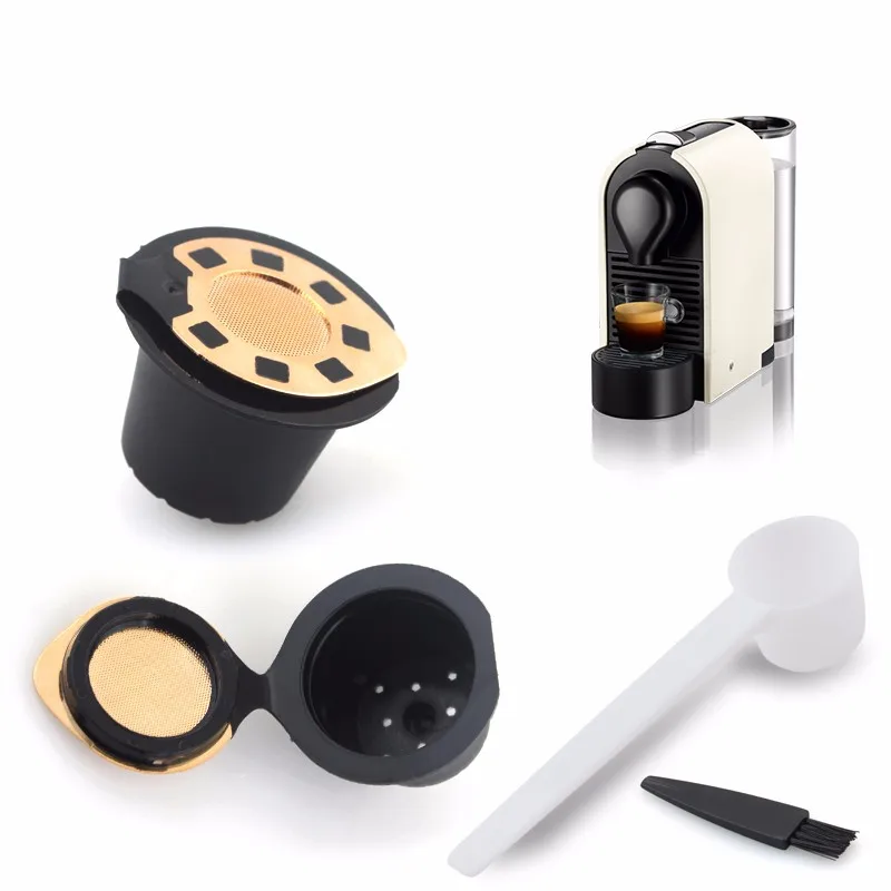 Nespressomachine Reuse Capsule Shell Filled Coffee Tools Americano Cappuccino Nespresso Nescafe Strainer Box 3 pcs/set | Дом и сад