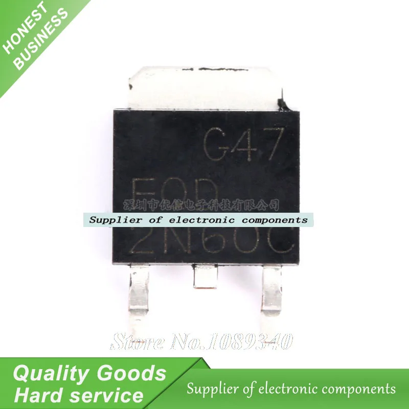 10 шт. FQD2N60C FQD2N60 2N60C 2N60 TO252 600V 1.9A трубка с полевым эффектом новый оригинальный