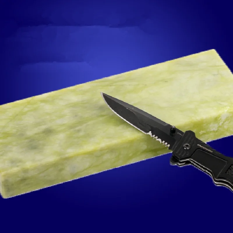 

WCIC Knives Sharpener 10000# Grit Natural Green Agate Whetstone Polishing Tool Blade Razor Stone For Kitchen & Accessories