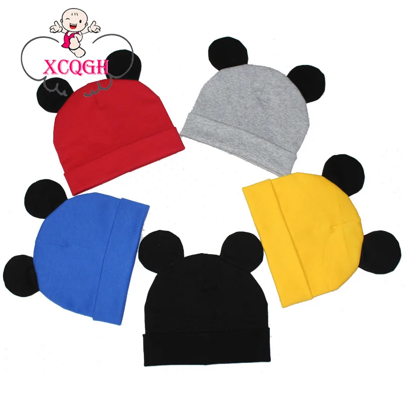 

XCQGH Baby Boy Girl Hats Spring Soft Coton Cap for Kids Cute Ear Baby Hat Skullies Beanie Caps