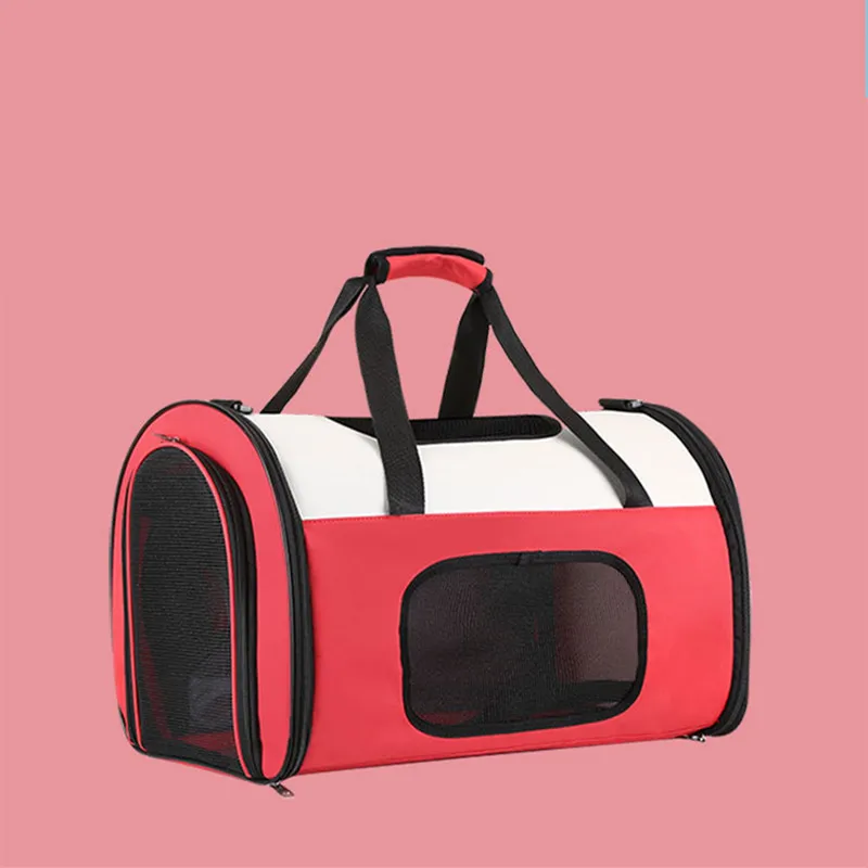 Расширяемая Складная переноска дорожная Сумки из натуральной кожи с подкладкой и расширение космическая капсула рюкзак с воздухопроницаемой сеткой, с изображением собаки сумка JunZ3