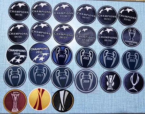 

Retro soccer patch Football Adult Pair Arm Patches-003