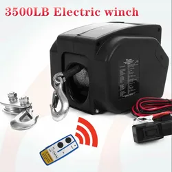 Treuil électrique sans fil, 12V, 3500lbs, pour usage marin 