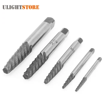 

5pcs/lot Damaged Screw Extractor Drill Bits Set Broken Steel Screw Bolt Pipe Easy Out Removal Tool Kit