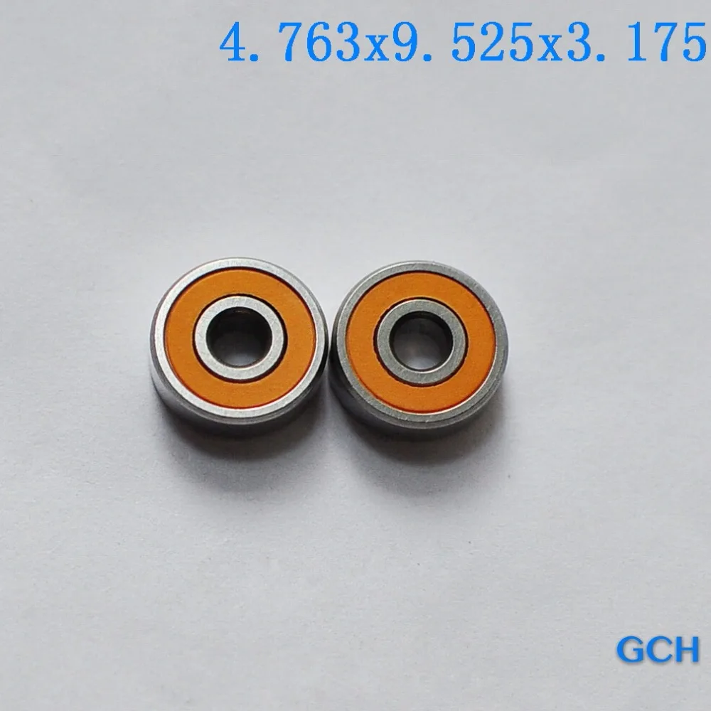2PCS 4.763X9.525X3.175mm SR166 2OS CB SRL ABEC7 Stainless Steel Hybrid Ceramic Fishing Reel Bearings By GCH