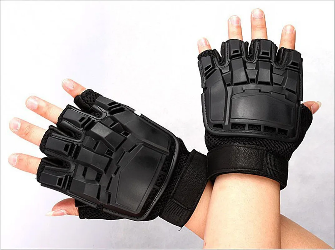 Tactical Gloves Army Military Airsoft Shooting Gloves Men's Combat Paintball Training Climbing Half Finger Gloves Men Outdoor