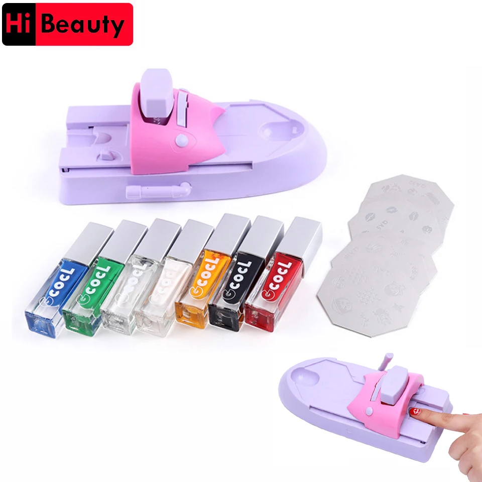 

15pcs/set DIY Nail Art Printer Printing Painting Stamp Drawing Manicure Machine Tools Set With 7 Bottles Printing Oil