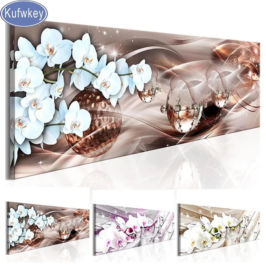 

Large Full Square round 5d diy Diamond painting,Beautiful pink Orchids,3d mosaic Diamond Embroidery rhinestones diamond pictures