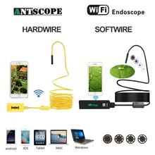 Antscope Wifi 8mm Endoscope 2/3.5/5/10M Yellow Hardwire 1200P Android iOS Black Soft Tube Mini Camera Inspection Boroscopio 19