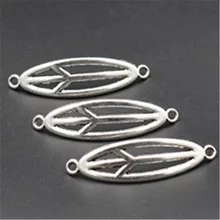 

10pcs Antique Silver Color prayer world peace curved oval charm bracelet necklace DIY handmade jewelry alloy connector A622