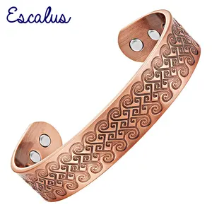 Image for Escalus Vintage Pure Copper Magnetic Bangle For Me 