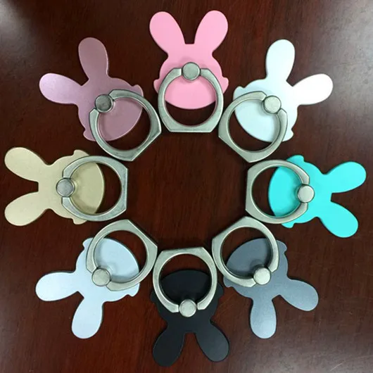 For Iphone 6 Iphone 7 Samsung S8 Xiaomi Fashion Rabbit Pattern Phone Ring Holder MI6 Flexible 360 Degree Rotation Phone Holder For Iphone 6 Iphone 7 Samsung S8 Xiaomi Fashion Rabbit Pattern Phone Ring Holder MI6 Flexible 360 Degree Rotation Phone Holder