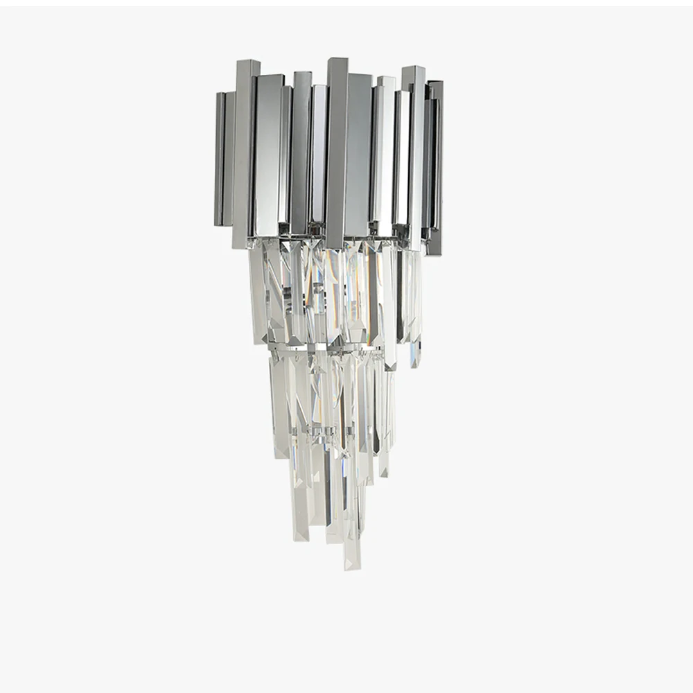 Роскошные хрустальные бра, настенные светильники, современный хромированный wandlamp, украшение для гостиной, хрустальное освещение, ширина 31 см