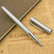 Металлическая ручка из нержавеющей стали или черного цвета Гладкий с серебряным ролик для обрезки шариковых ручек