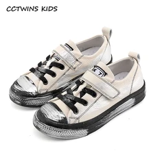 CCTWINS ENFANTS 2017 Garçon Blanc Formateur Kid Sport Bébé Fille Véritable En Cuir Respirant Espadrille Enfant Mode Noir Chaussures F1590