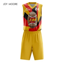 Полиэстер мужские высококачественные без рукавов полностью сублимационные баскетбольные майки на заказ