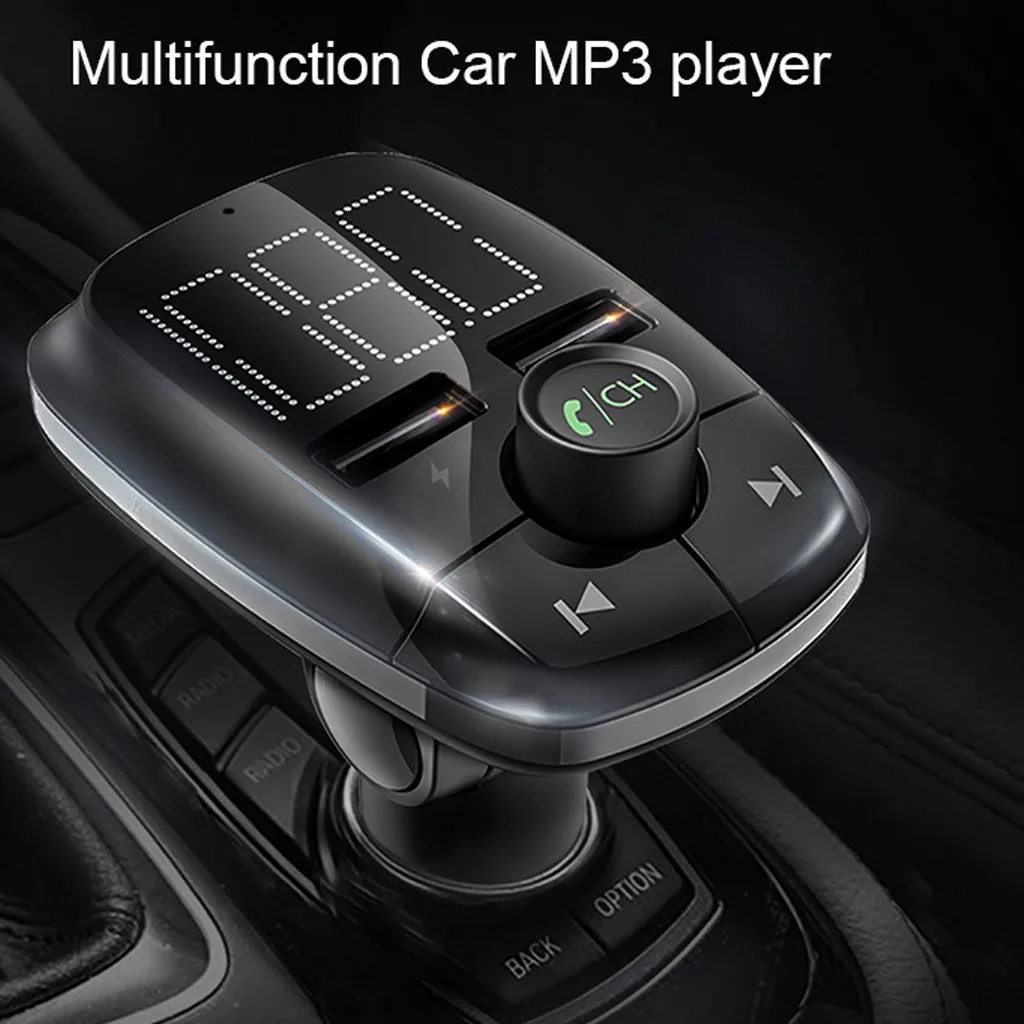 Hands Free автомобильный комплект fm-передатчик Bluetooth беспроводной 3.1A MP3-плеер двойной светодиодный USB прикуриватель музыкальный плеер