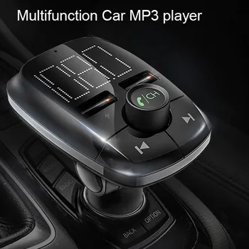 

Hands Free Car Kit FM Transmitter Bluetooth Wireless 3.1A MP3 Player Dual LED USB Cigarette Lighter Music Player
