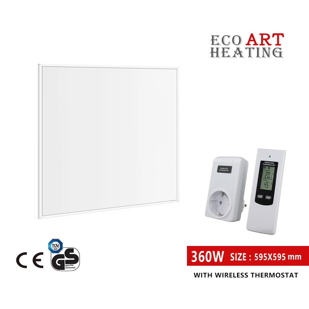 

360W Infrared Heater with Wireless Thermostat Home Heating System Wall Ceiling Mount Heater