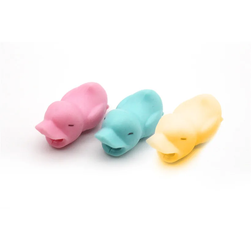 

Free Shipping 3pcs/lot Cute Duck Animal Bite USB Cable Protector 80725