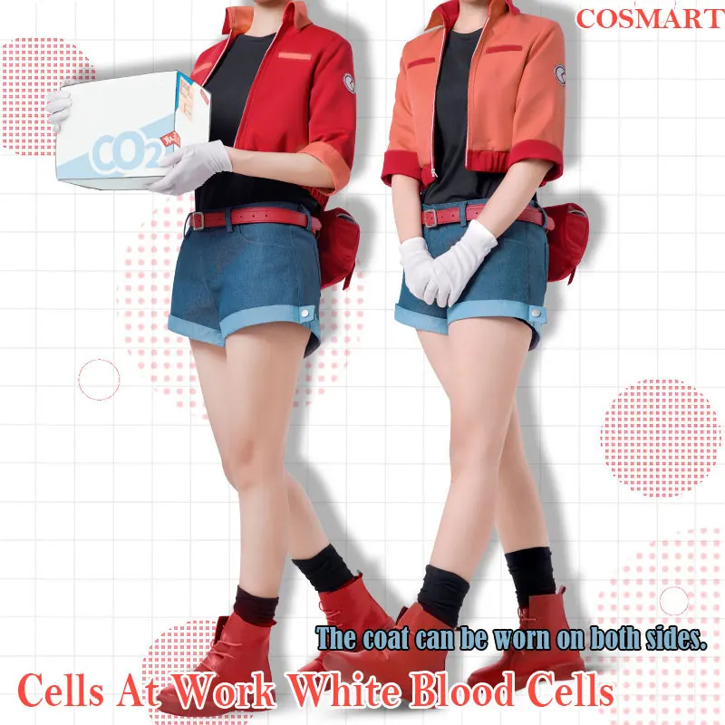 

[Stock]New 2018 Amine Cells At Work Hataraku Saibou Erythrocite Red Blood Cell Cosplay Costu Carnival Halloween Costuem