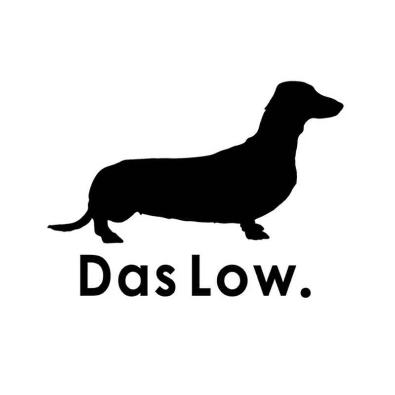 13*9 5 см DAS LOW. Смешное животное такса собака мотоцикл автомобиль наклейка Наклейка