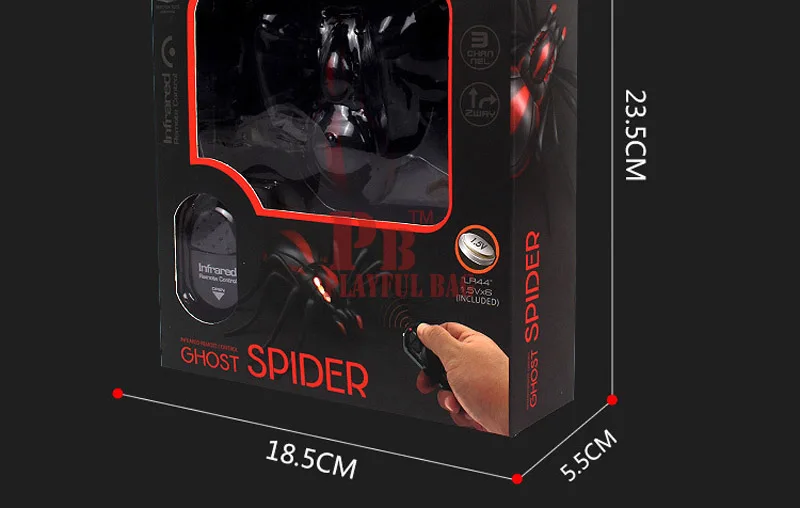 Pb игривый сумка интересные подделки инфракрасный на дистанционном управлении удаленного Управление страшно жутко насекомое паук игрушки