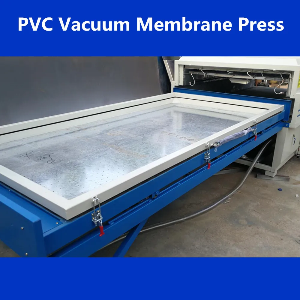 Semi auto hight temperature silicone membrane/PVC vacuum press /door