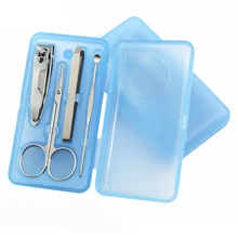 4 в 1 многофункциональная машинка для стрижки ногтей углеродистая сталь маникюрные инструменты пластиковая коробка