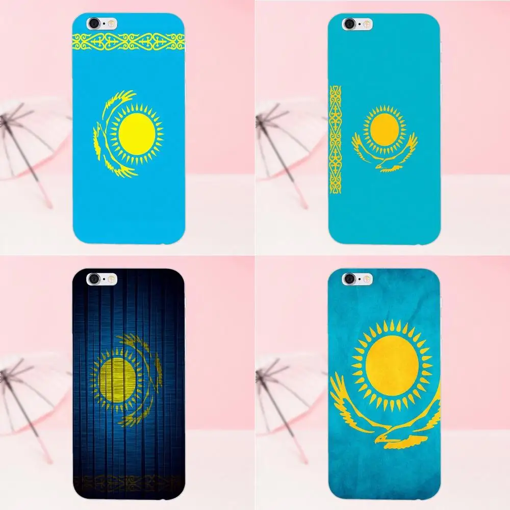 

Kmuysl For Sony Xperia Z Z1 Z2 Z3 Z4 Z5 compact Mini M2 M4 M5 T3 E3 XA Soft Phone Cover Case Kazakhstan National Flag Emblem