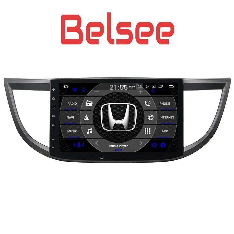 Автомагнитола Belsee для Honda CRV 2012-2015 Android 8 0 Восьмиядерный процессор 4 Гб PX5 GPS