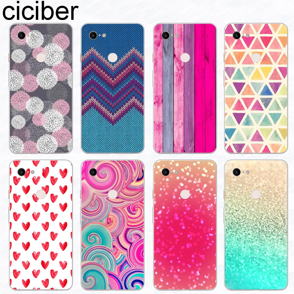 

ciciber Color Art Background Phone Cases Funda for Google Pixel 3 2 XL Fashion Case Silicone TPU Cover for Pixel 3XL 2XL Coque