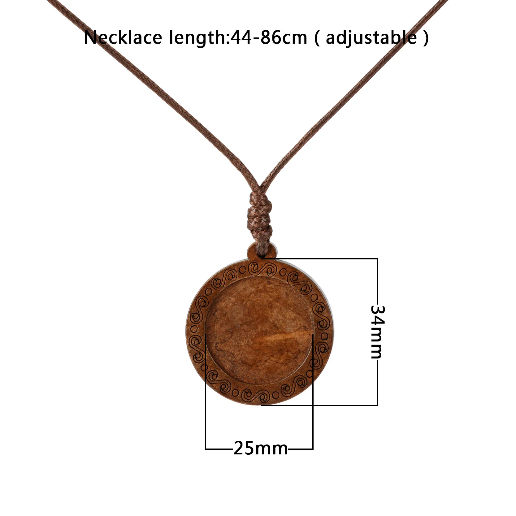 2019 New Wild Animal Wolf Tiger Koala Necklace Glass Cabochon Art Painting Wood Pendants Wax Rope Chain Jewelry for Girls Boy