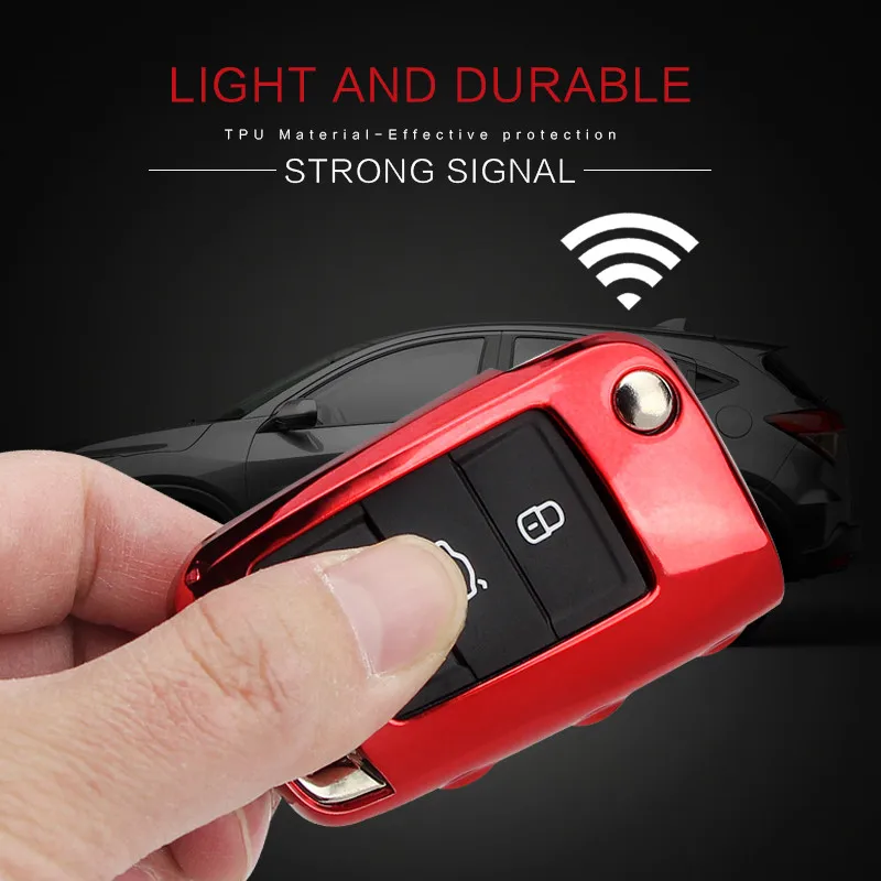 Soft TPU Protection Key Case Cover for VW Volkswagen TIGUAN L Golf 7 GTE 2017 For Skoda Octavia i A7 RS Car Styling Key Shell Soft TPU Protection Key Case Cover for VW Volkswagen TIGUAN L Golf 7 GTE 2017 For Skoda Octavia i A7 RS Car Styling Key Shell