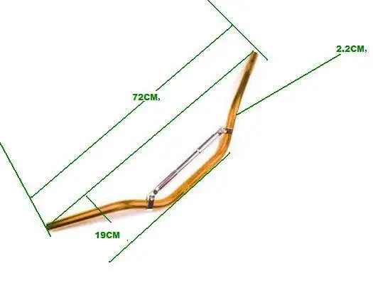 Руль для мотоцикла, грязи, питбайк, руль для внедорожного велосипеда, мини 7/8 дюйма, 22 мм, алюминиевая ручка, руль, руль MX