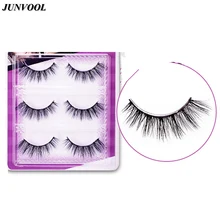 Крылатые 3D ресницы трехмерные накладные ресницы 3 пары ручной работы на хлопковом основании поддельная ресница этап вечерние макияжа инструмент для ресниц
