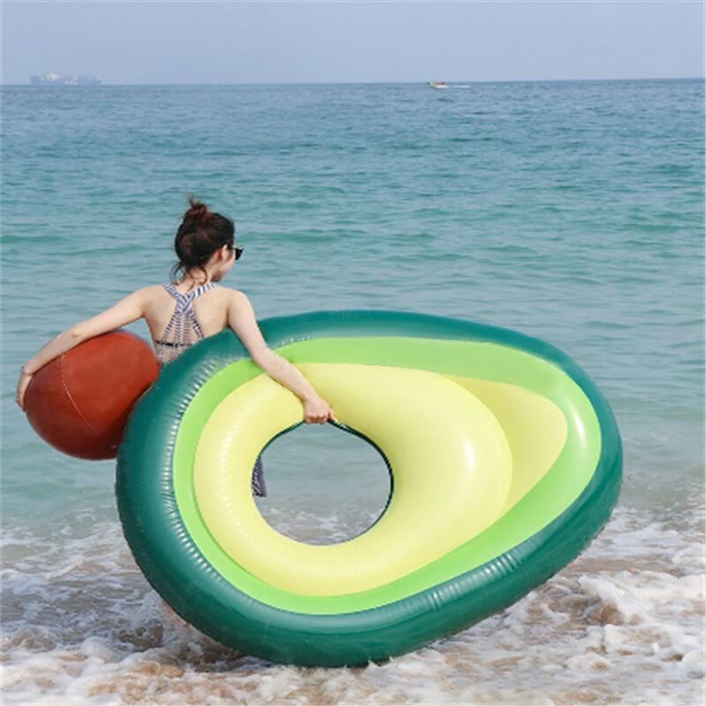 160x125cm гигантский авокадо надувной плавательный кольцо летняя вечеринка бассейн взрослых детей плавающий матрас
