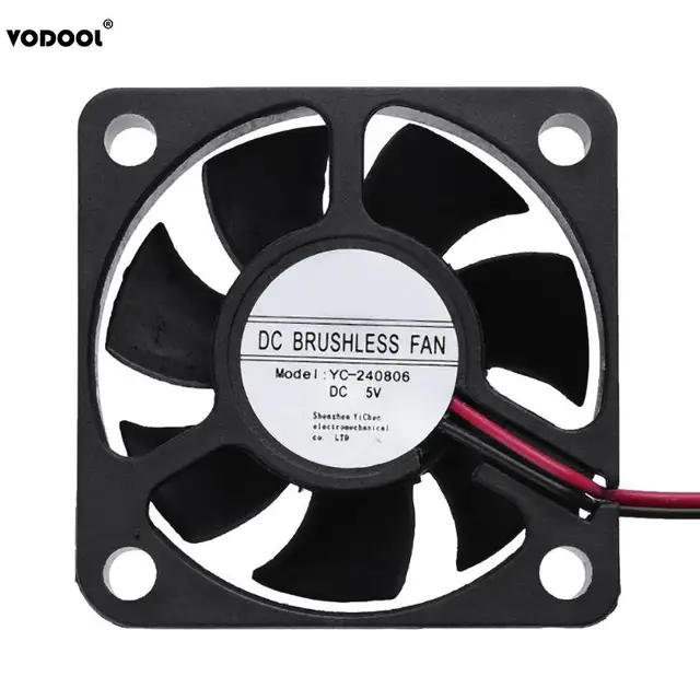 Best Price VODOOL 50*50*15mm Mini Brushless Cooling Fan Computer PC Waterproof 5V 7 Blades 2Pin Low Noise Radiator Cooler Fan Replacement Best Price VODOOL 50*50*15mm Mini Brushless Cooling Fan Computer PC Waterproof 5V 7 Blades 2Pin Low Noise Radiator Cooler Fan Replacement