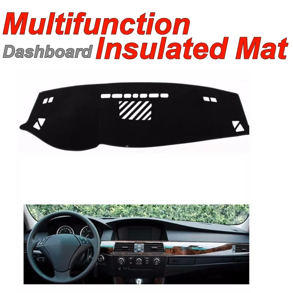 Dashboard Mat Insulated Original Factory Shape pad Protection Cover Carpet Dashmat For BMW 5 528 520 525 530i E60 E61 2004~2010