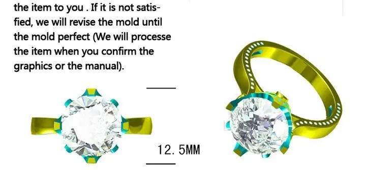 9,5 мм подушка натуральный. 40ct Алмазный Твердый 14 k W/золото обручальное полукрепление кольцо