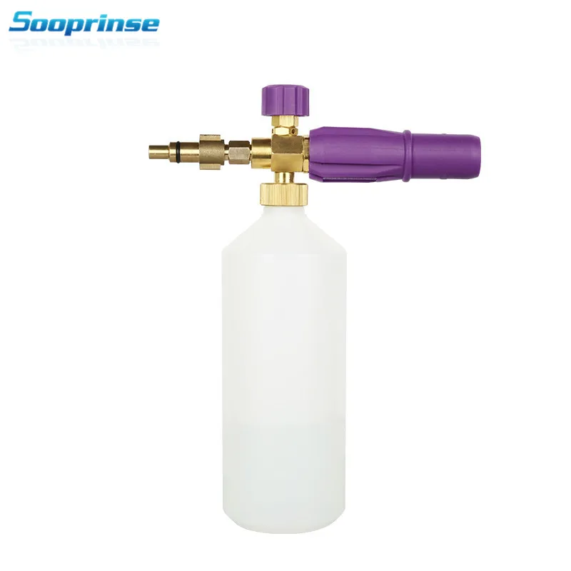 

Sooprinse Car Wash Snow Foam Lance Adaptors Soap Foamer Gun Washer With Adjustable Nozzle Sprayer for Larvorfor series 2019NEW