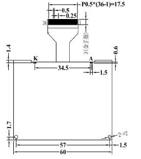 2,4 дюймов 36P SPI COG 12864 ЖК графический экран модуль ST7567 Привод IC параллельный интерфейс 3,3 V синий/белый подсветка