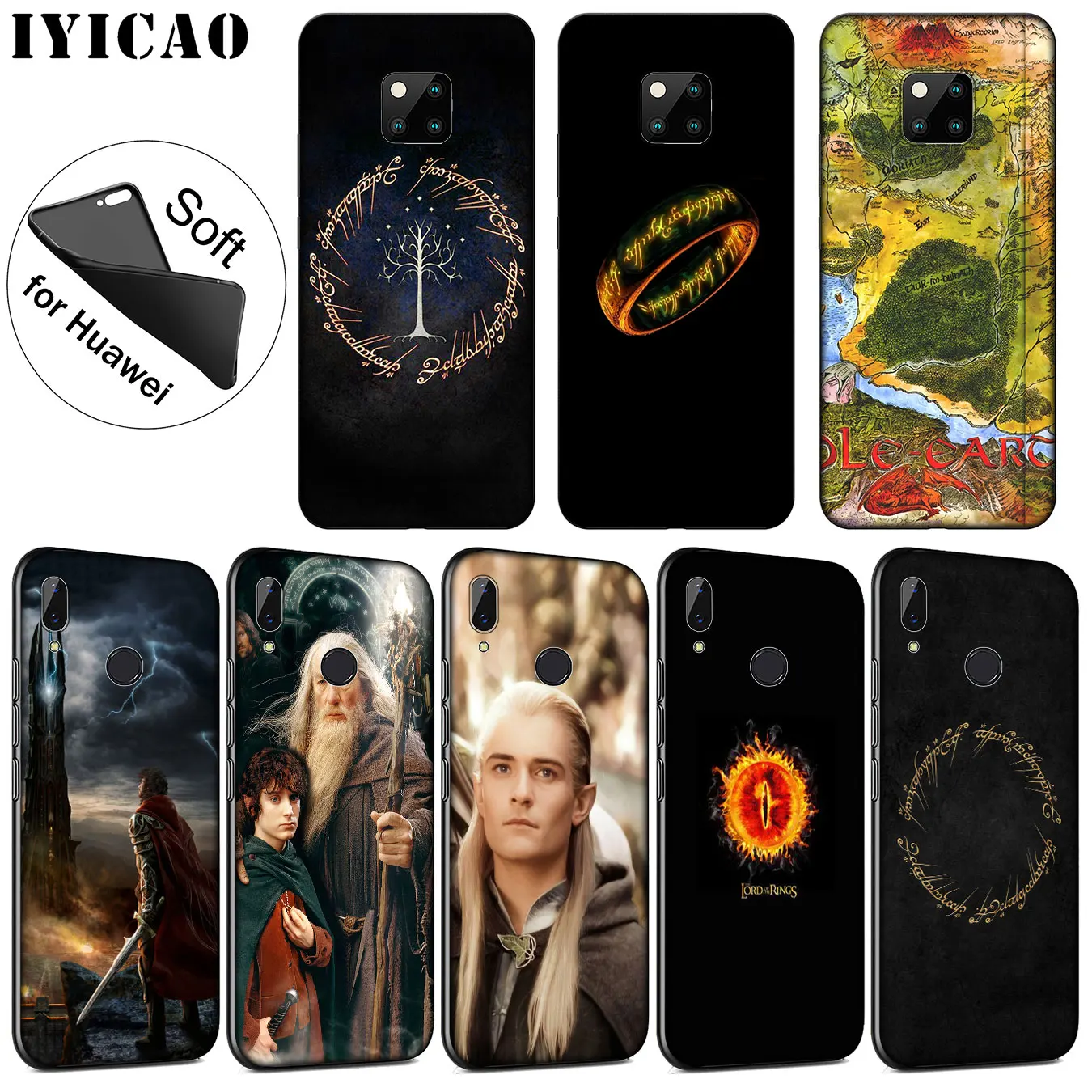 IYICAO The Lord of Rings Hobbit Soft Silicone Phone Case for Huawei Mate 30 20 10 Pro Nova 5I 5T 5 4 4E 3i 3 2i Lite Smart |