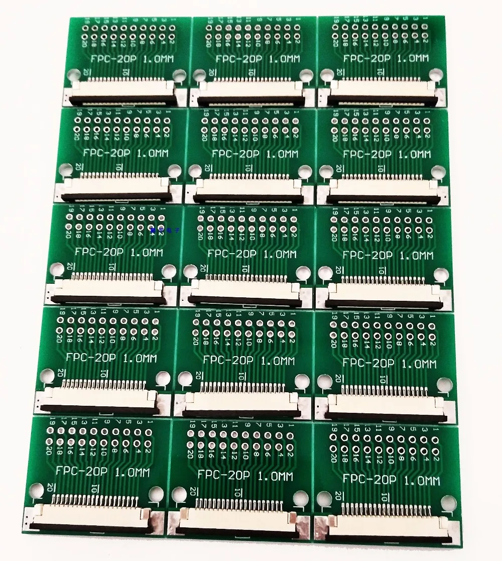 Бесплатная доставка 10 шт. FFC FPC 20PIN переводная плата с разъемом DIP 2 54 адаптера 1 мм 0 5