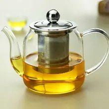 Стеклянный чайник из нержавеющей стали, посуда для напитков, наборы для кофе и чая, домашний чайник для кухни, экологически чистый термостойкий