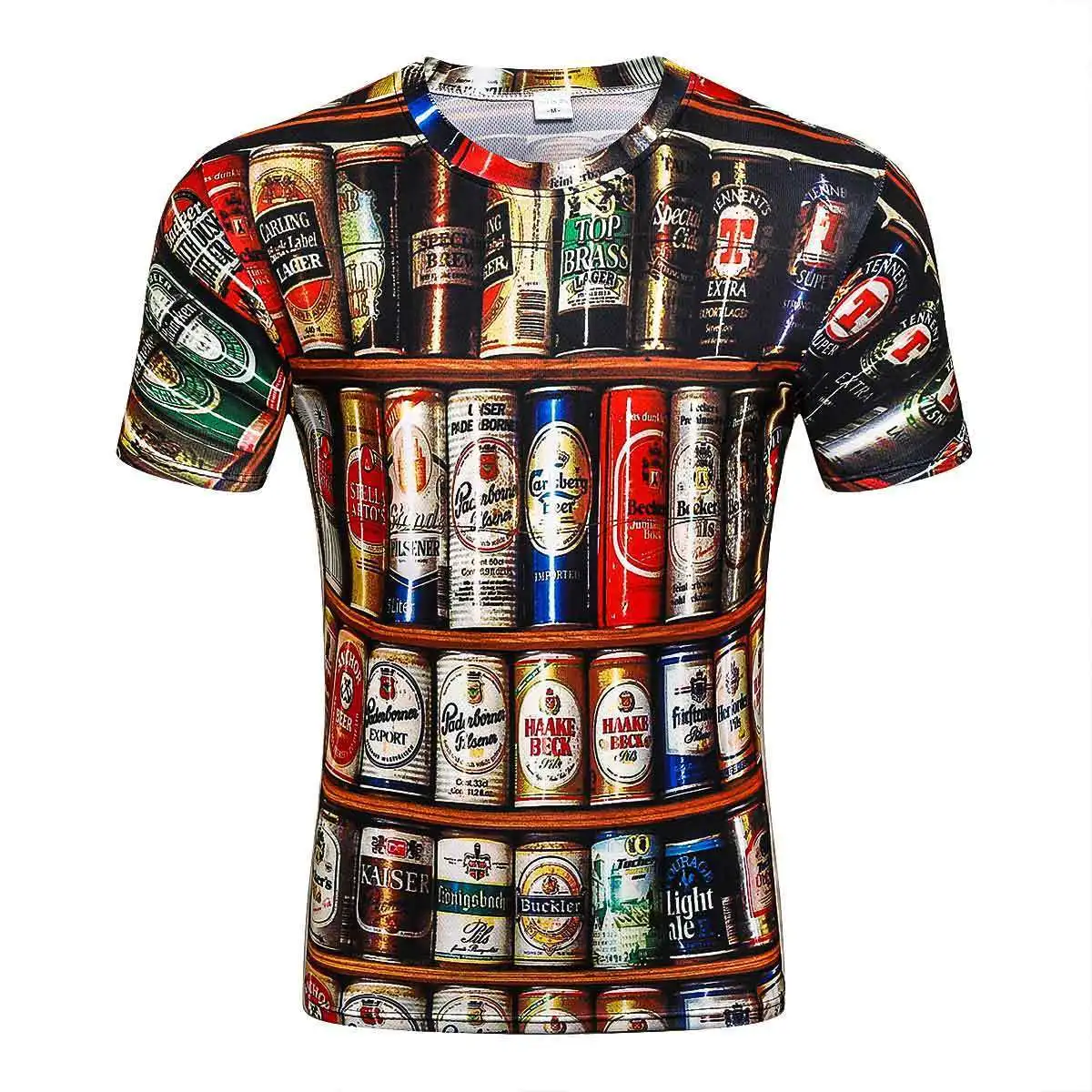 

Spring And Summer All Countries Beer 3d Number Printing Man Short Sleeve T Pity Hot T-shirt Short Sleeve Camisa Unisex