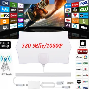 

1080P 380 Mile Range Antenna TV Digital HD Skylink 4K Antena Digital Indoor HDTV TV Antenna 3D22